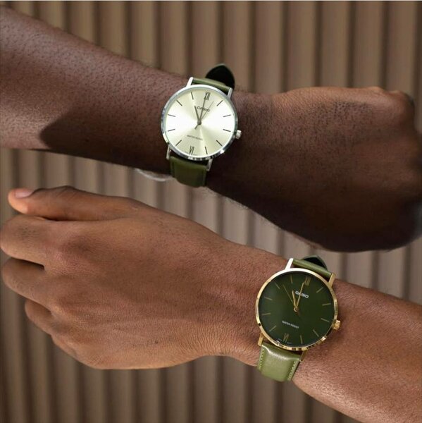 Montres élégantes en cuir