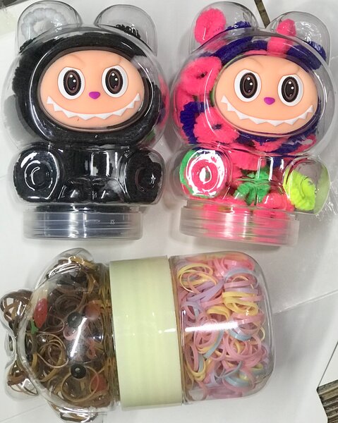Ensemble d'Élastiques à Cheveux Colorés