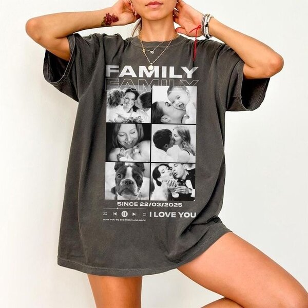 T-shirts personnalisés photo famille