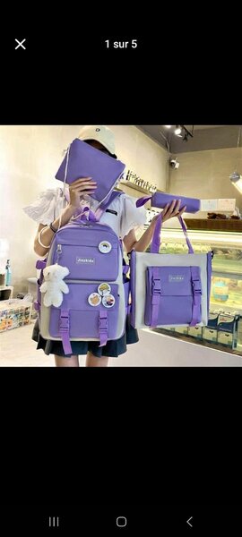 Ensemble de Sacs à Dos Étudiants