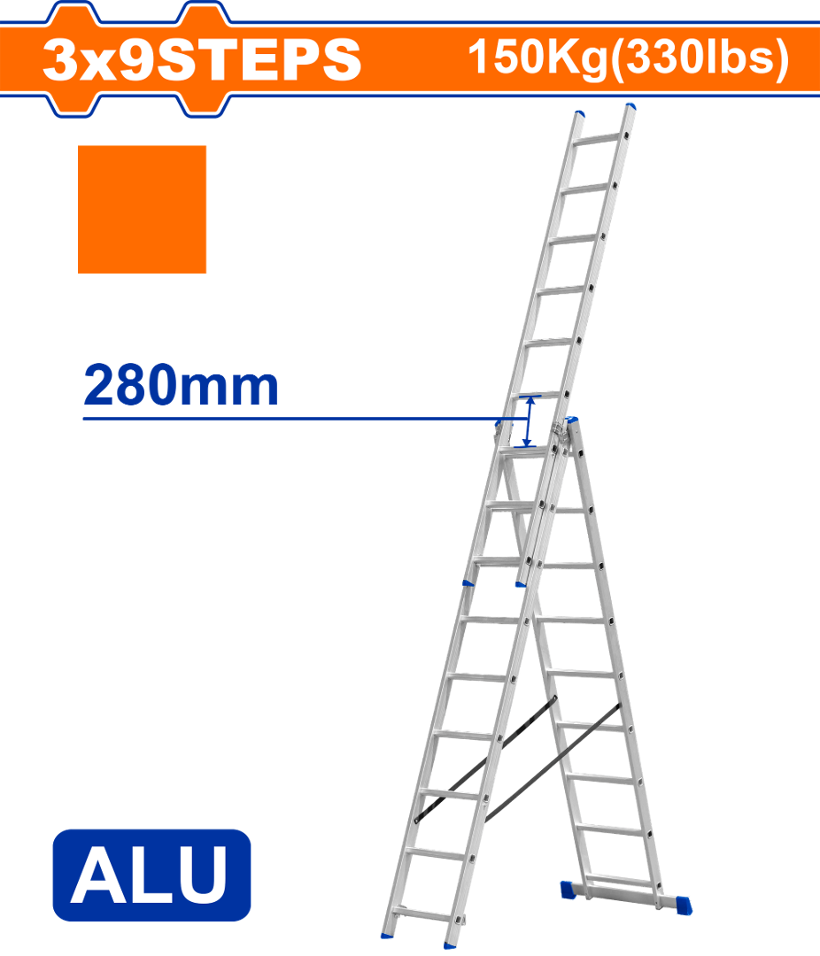 Échelle télescopique en aluminium
