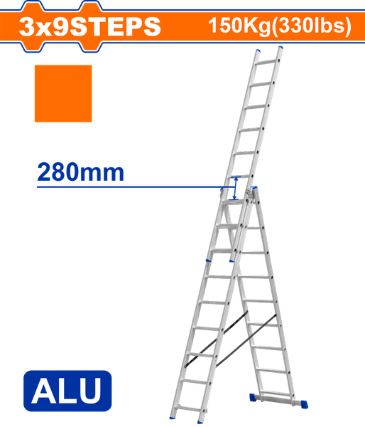 Échelle télescopique en aluminium