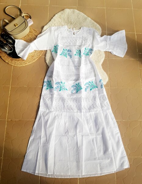 Robe longue bohème florale