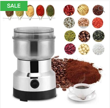Multifunctional Dry Spices Coffee Beans Nut Grain Grinding Machine Electric Household Grinder Mixer