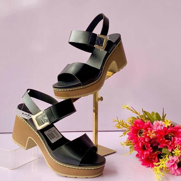Leather Heel Sandals