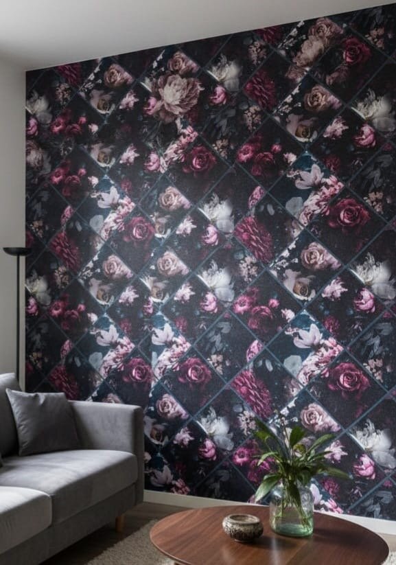 Papier peint floral élégant