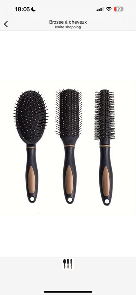 Ensemble de brosses à cheveux