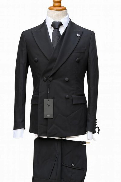 Costume homme élégant double boutonnage