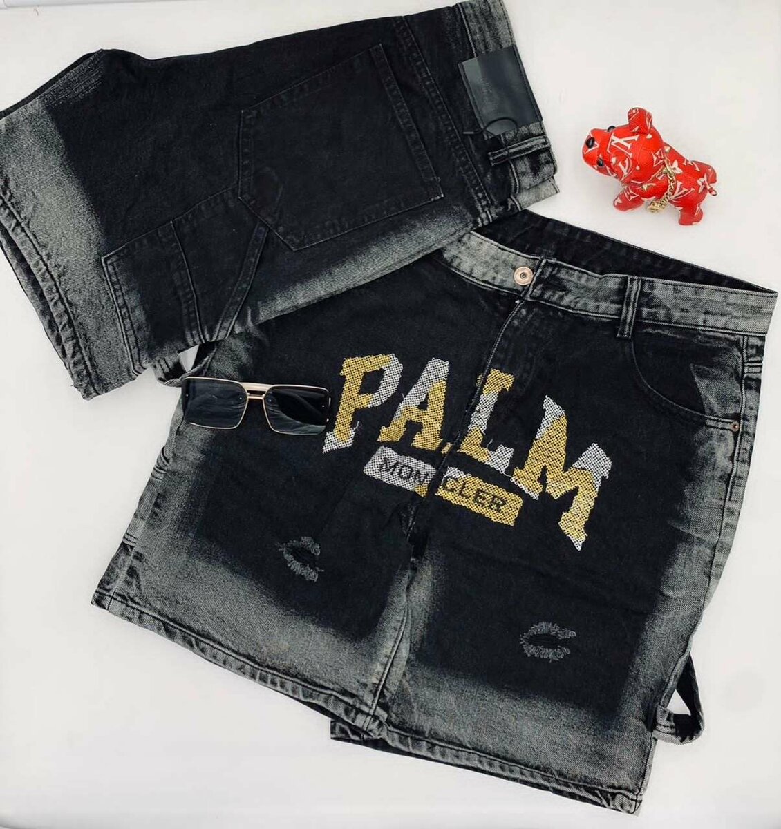 Branded jeans shorts