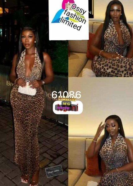 Robe Longue Imprimé Léopard