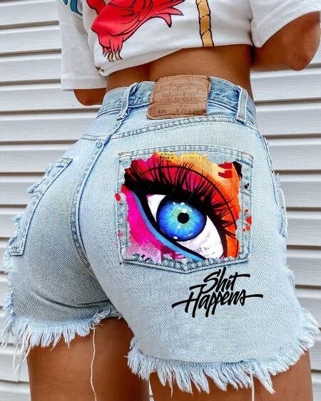 Shorts en Jean Décontractés
