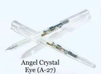 Angel Crystal Eye Fountain Pen A-27 - Crystal Clear. Pack of 2