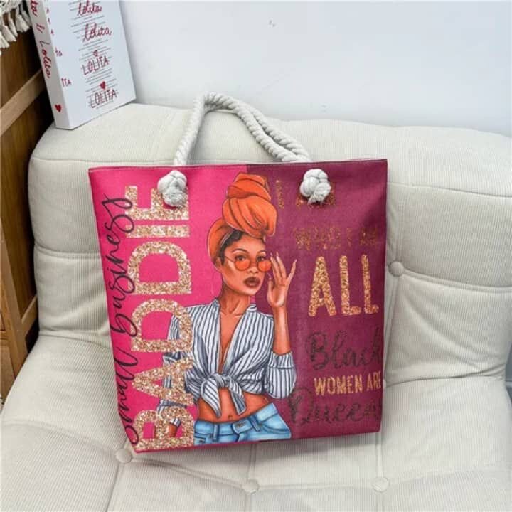 Tote sac de plage artistique