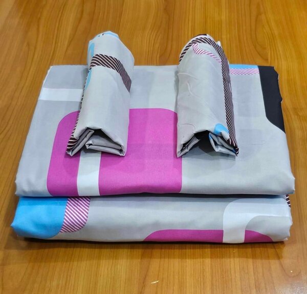 Bedding set, 4 items: sheet, duvet cover, 2 pillowcases