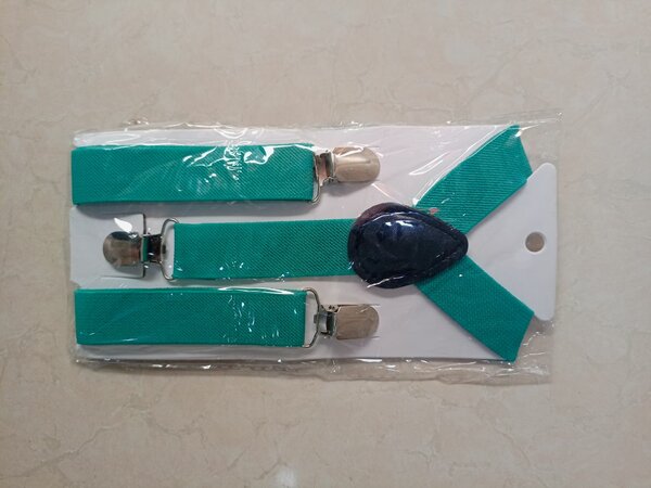 BOYS SUSPENDERS WITH BOW TIE