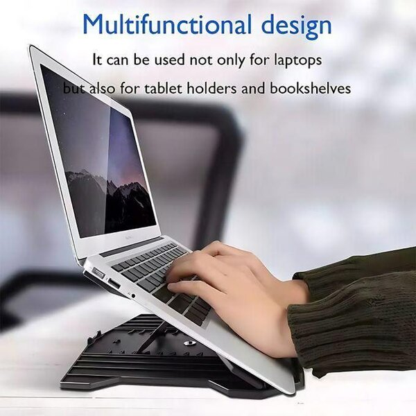 Laptop stand with mobile phone holder