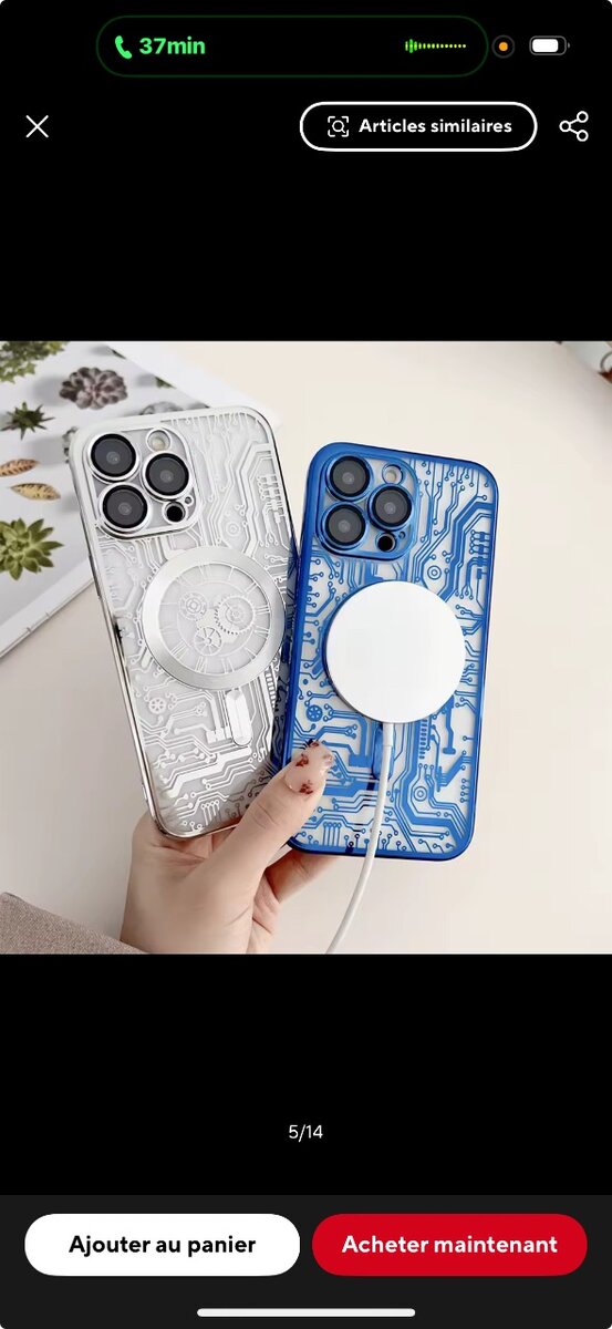 Coque iPhone Antichoc Motif Circuit