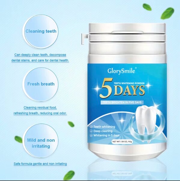 Poudre Blanchissante Dents 5 Jours