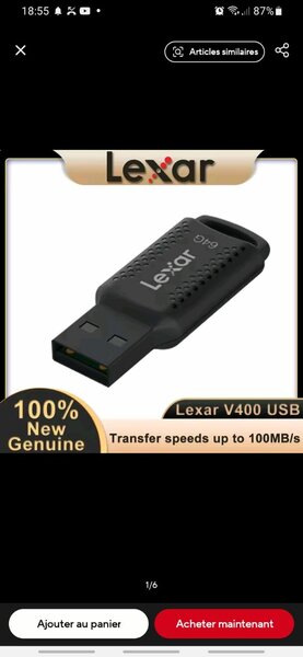 Clé USB 3.0 Lexar 64 Go