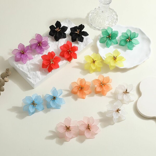 Floral Hair Clips Set