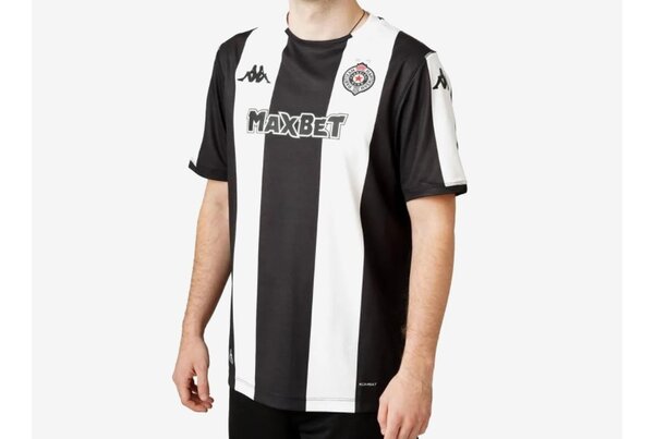 Maillot de football noir et blanc
