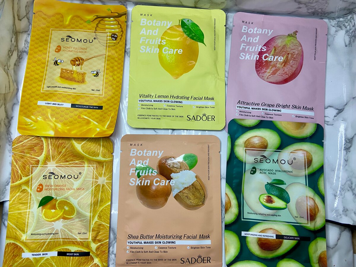 Masques Visage Hydratants Fruits
