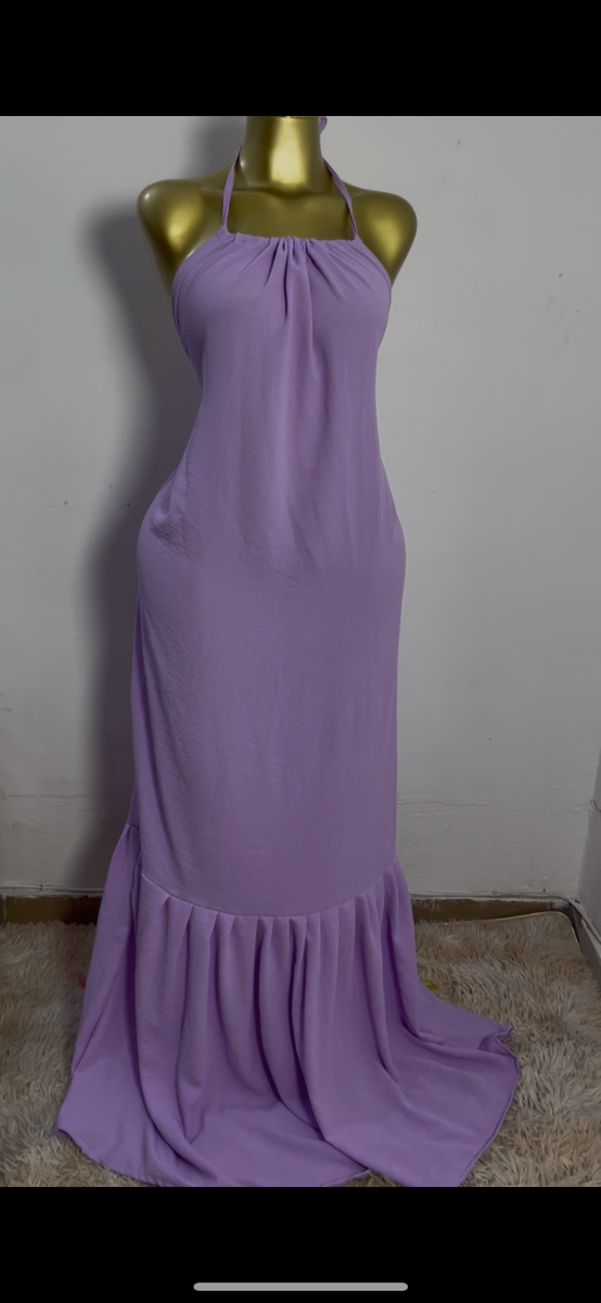 Robe Longue Dos Nu Violette