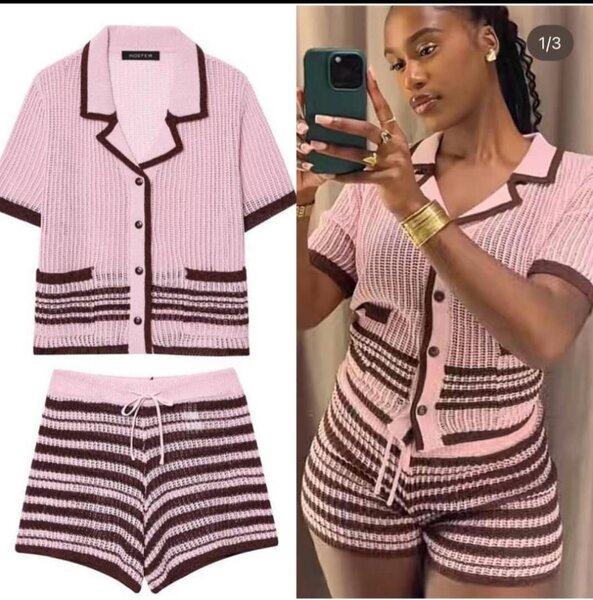 Ensemble chic rayé
