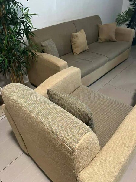 Canapé en tissu beige