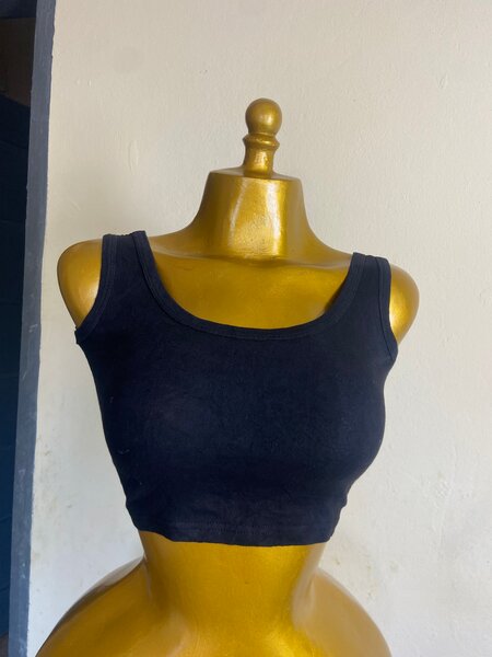 Débardeur femme noir élégant