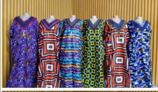 Robe élégante en wax coloré