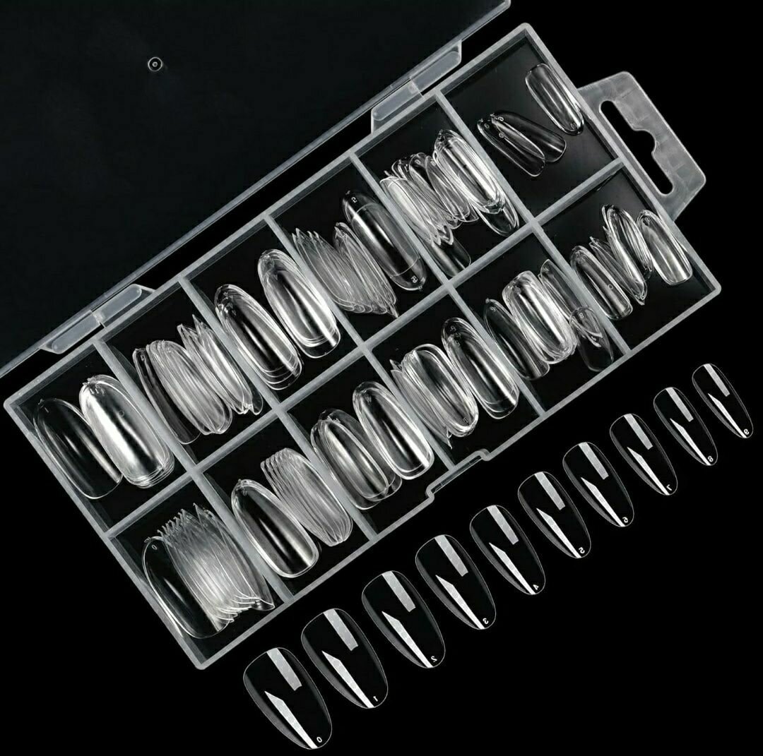 100 pcs transparent nails