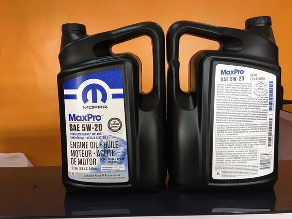 Mopar Maxpro 5W20 Engine Oil 5L imported from USA