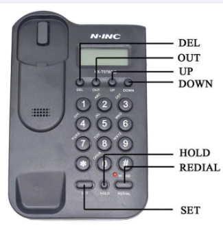 30 Days Warranty Telephone LCD Caller ID Phone High Quality Wall Mounted / Desktop Landline Handset PTCL PABX for Office Home Restaurants