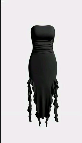 Robe élégante noire soirée