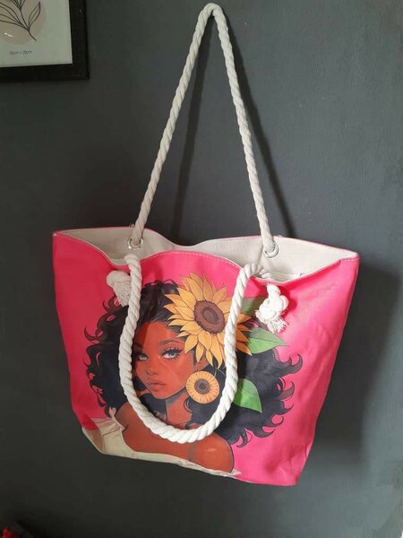 Grand sac à main imprimé