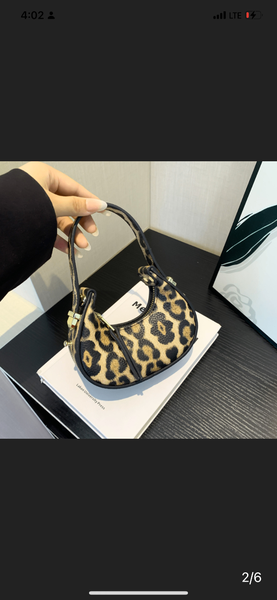 Leopard skin bag