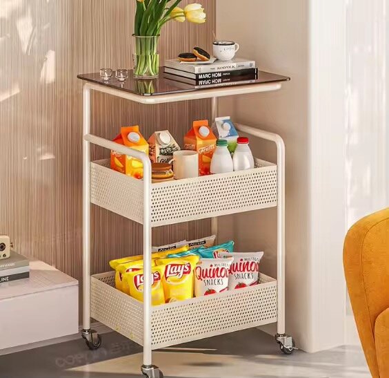 Chariot de rangement mobile élégant