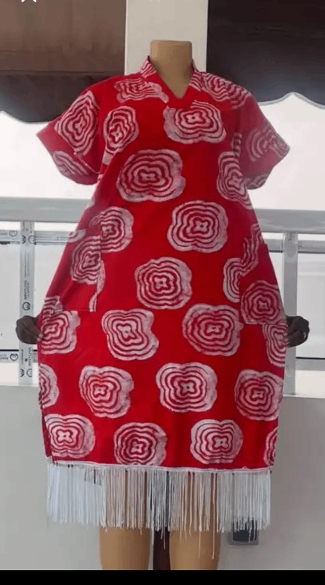 Robe élégante à franges