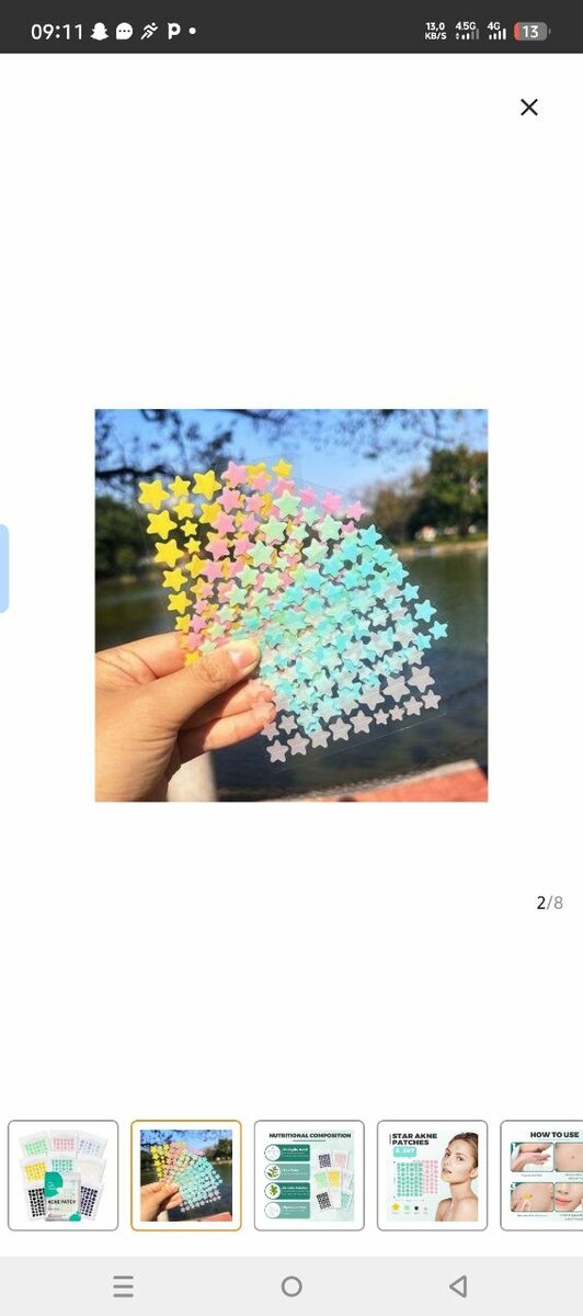 Patch anti-acné étoilé hydrocolloïde