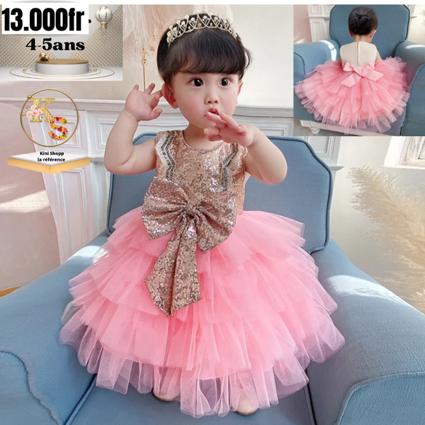 Robe de princesse enfant paillettes