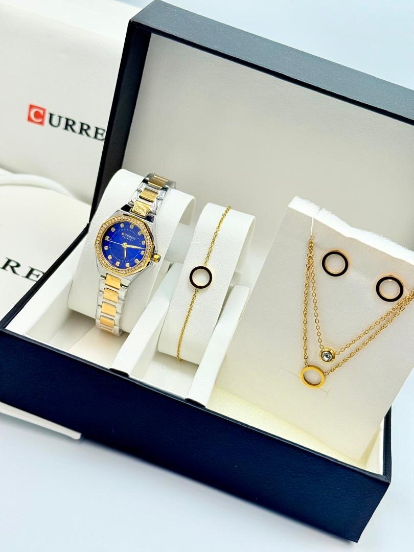 Ensemble montre et bijoux élégants