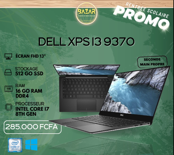 Ordinateur portatif DELL XPS 13 9370