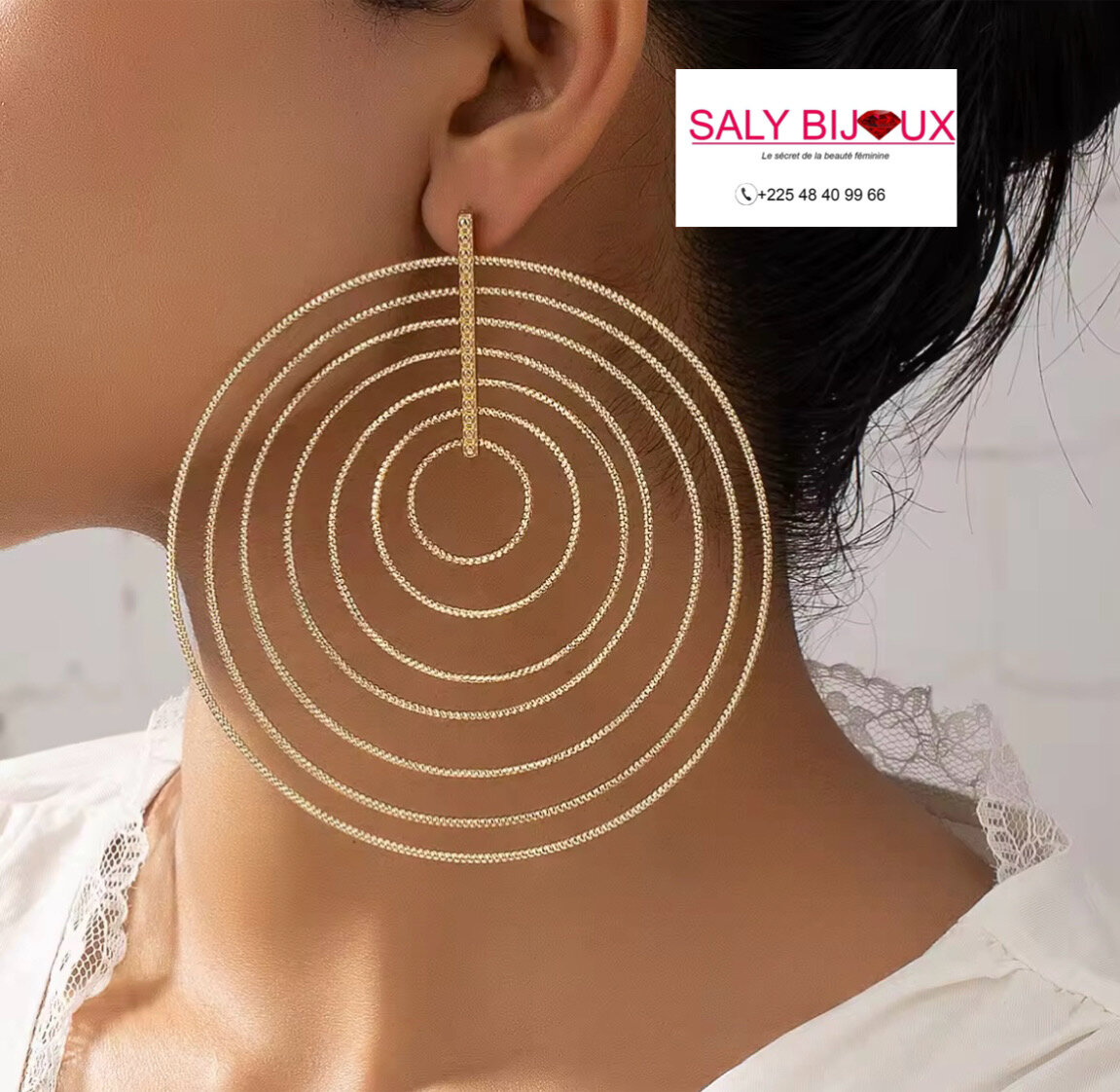 Boucles d'oreilles cercles XXL