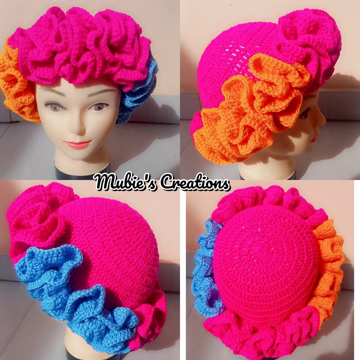 Ruffled hats