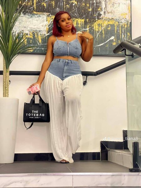 Top en jean tendance femme