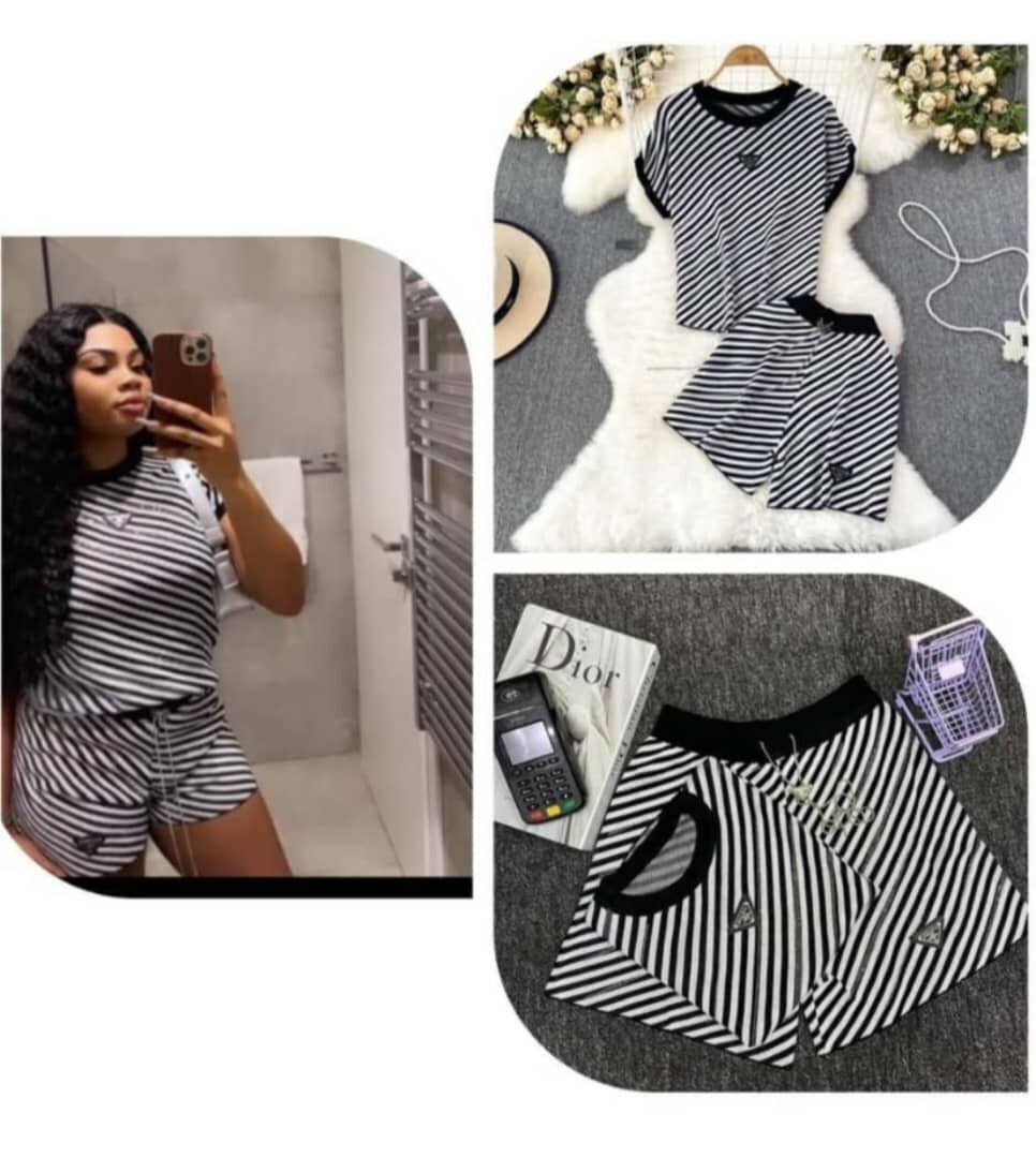 Pyjama rayé pour femme