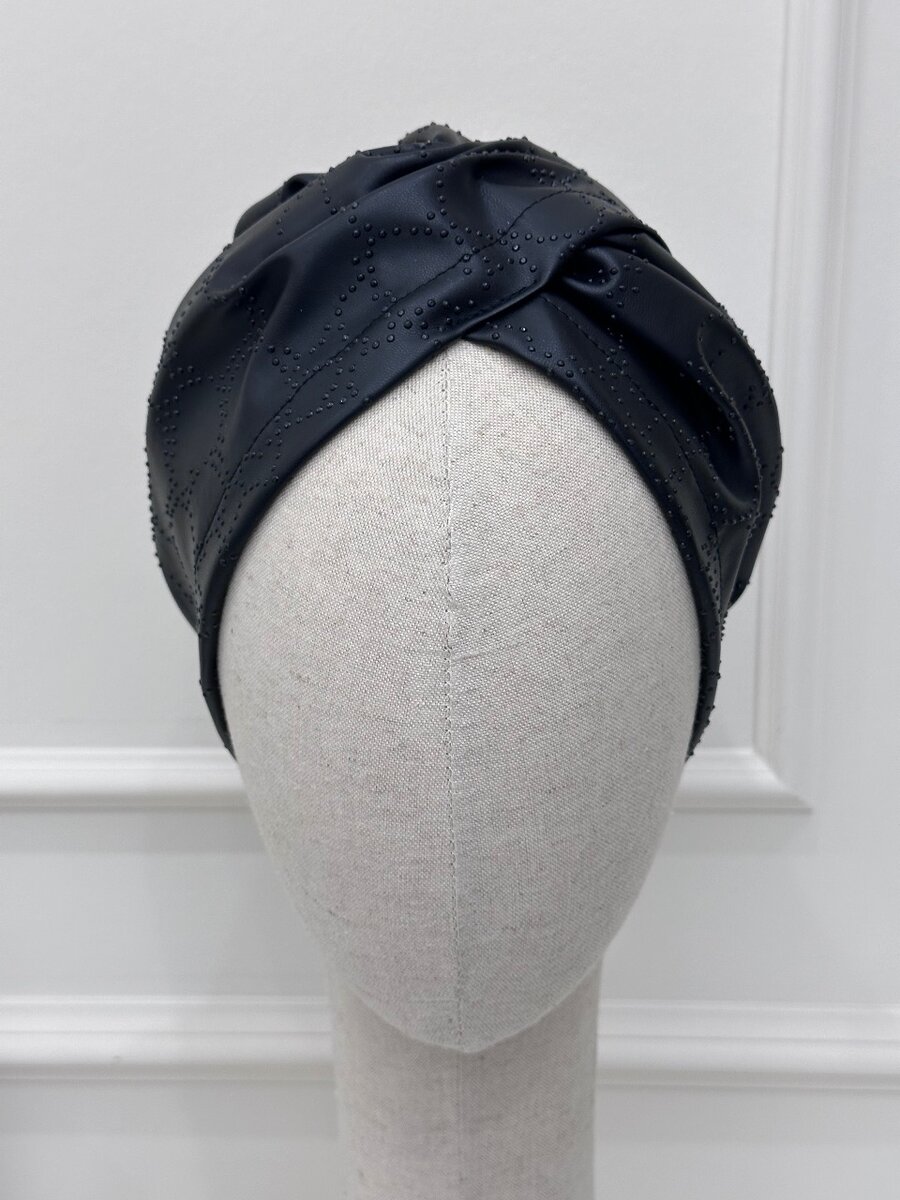 Тюрбан из эко кожи