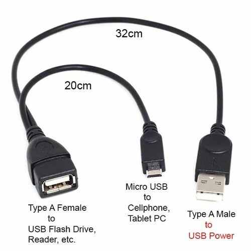 C&acirc;ble Stick OTG H&ocirc;te USB Femelle Vers Micro USB M&acirc;le