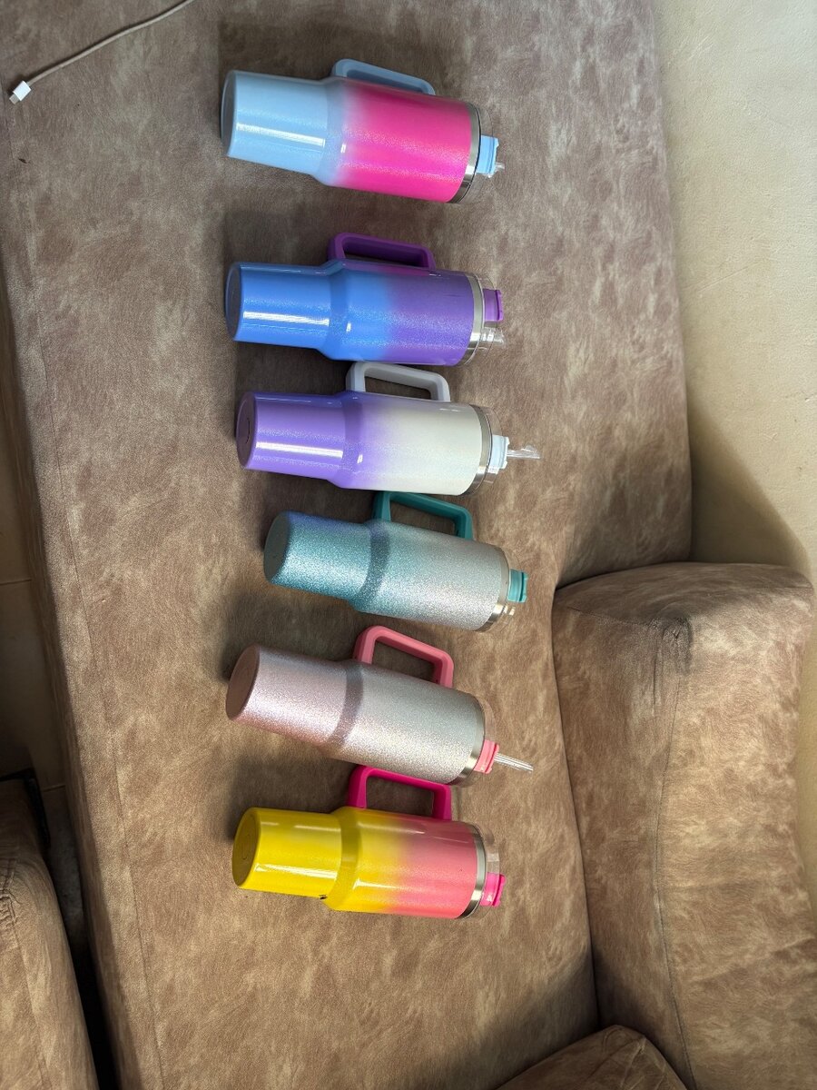 Gourde pailletée multicolore